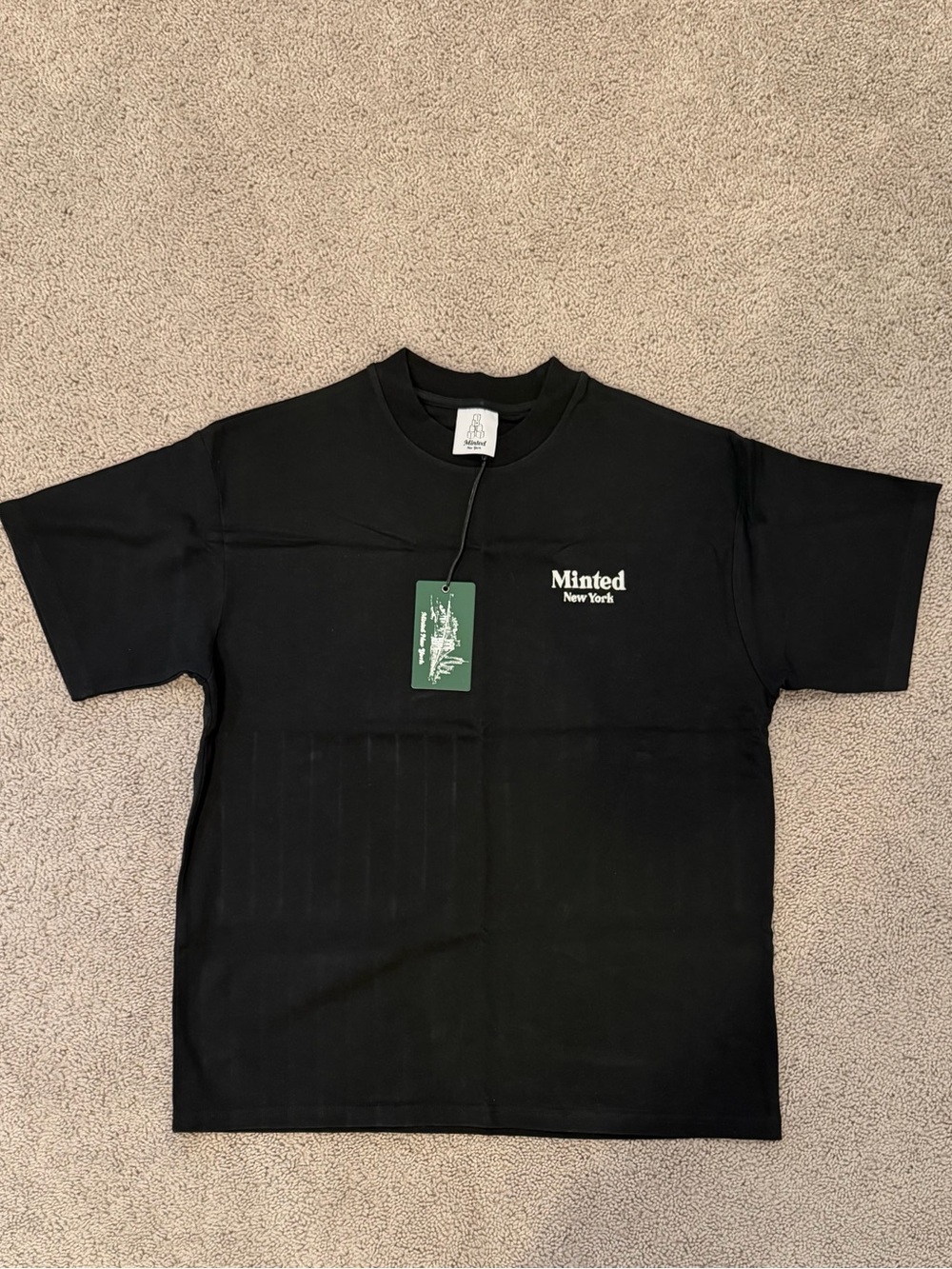 Minted New York Men's Black Cafe Logo T-Shirt